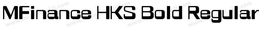 MFinance HKS Bold Regular字体转换